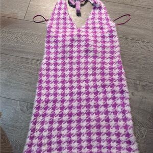 Pink and White Dress